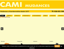 Tablet Screenshot of mudanzascami.com